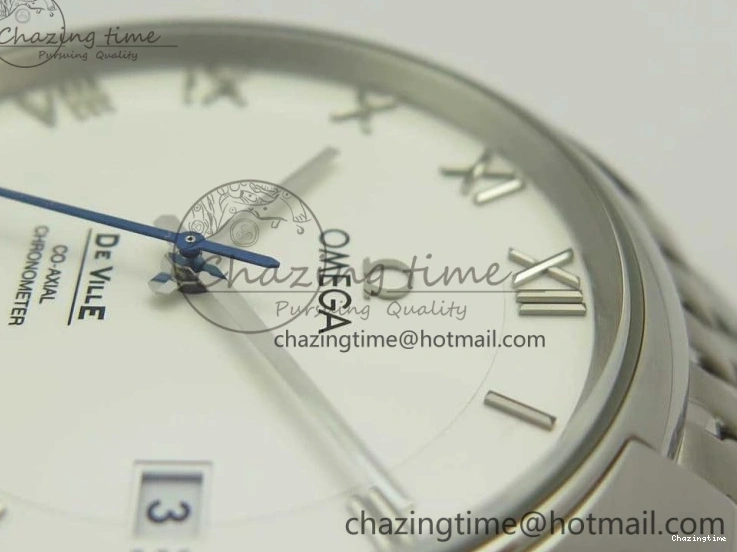 0510 De Ville Hour Vision 41mm SS VSF 1:1 Best Edition White Dial on SS Bracelet A8500 Super Clone Casual 7946